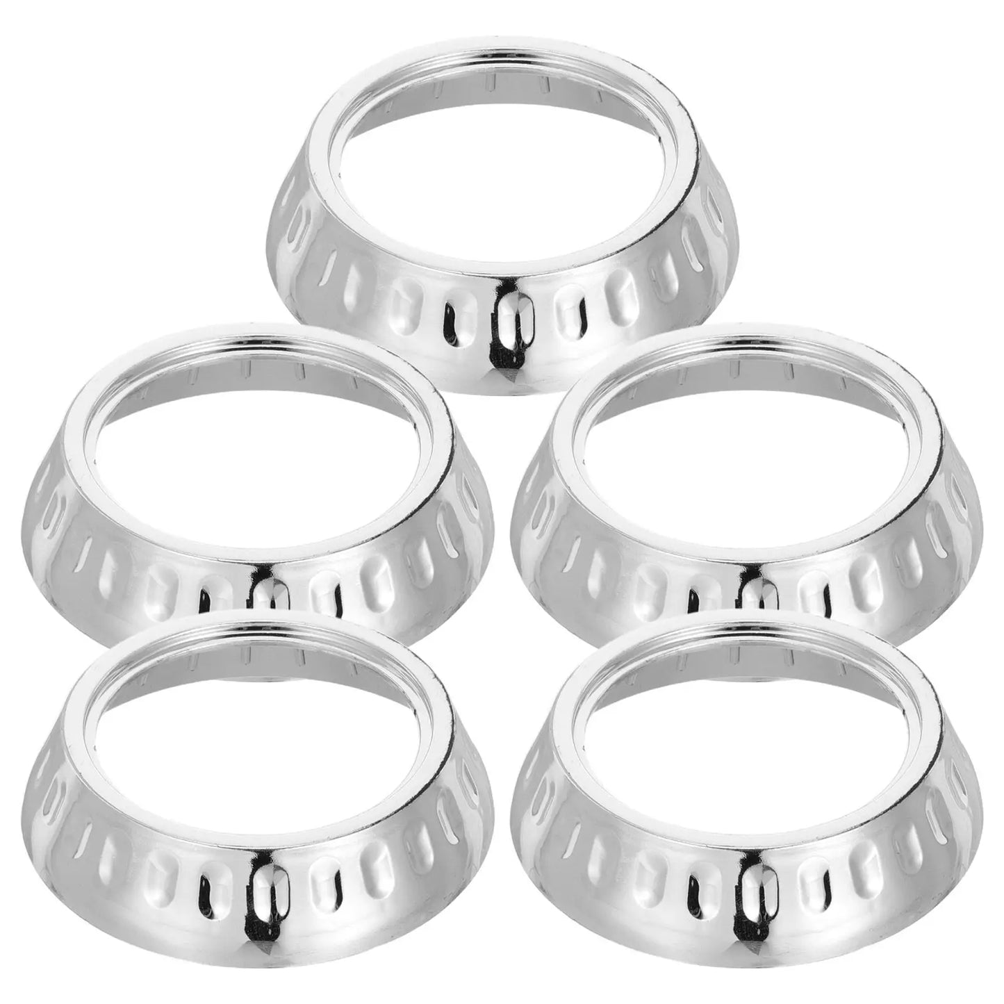 5Pcs Bar Stool Base Disc Cover Round Plastic Decorative Trim Shroud Replacement Spare Part for Pedestal Chairs Kitchen Bar Peaceful Pleasures Health and Wellness Default Title