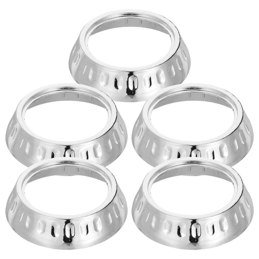 5Pcs Bar Stool Base Disc Cover Round Plastic Decorative Trim Shroud Replacement Spare Part for Pedestal Chairs Kitchen Bar Peaceful Pleasures Health and Wellness Default Title