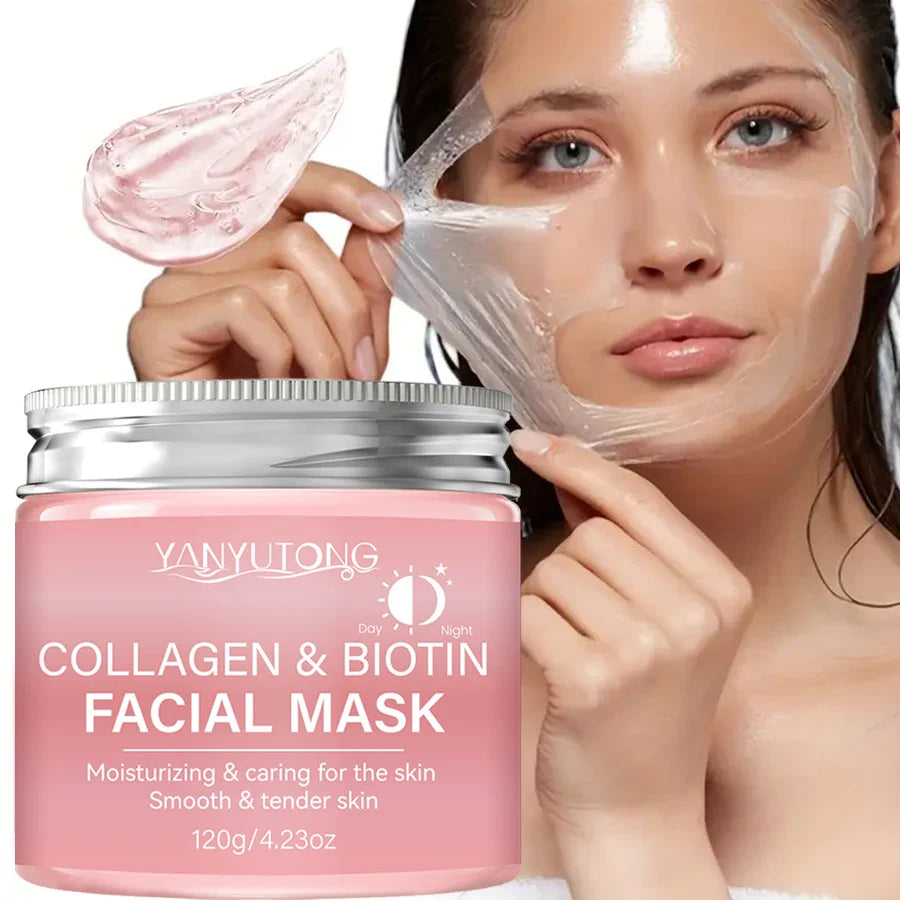 Collagen & Biotin Peel Mask – Deep Hydration Day & Night
