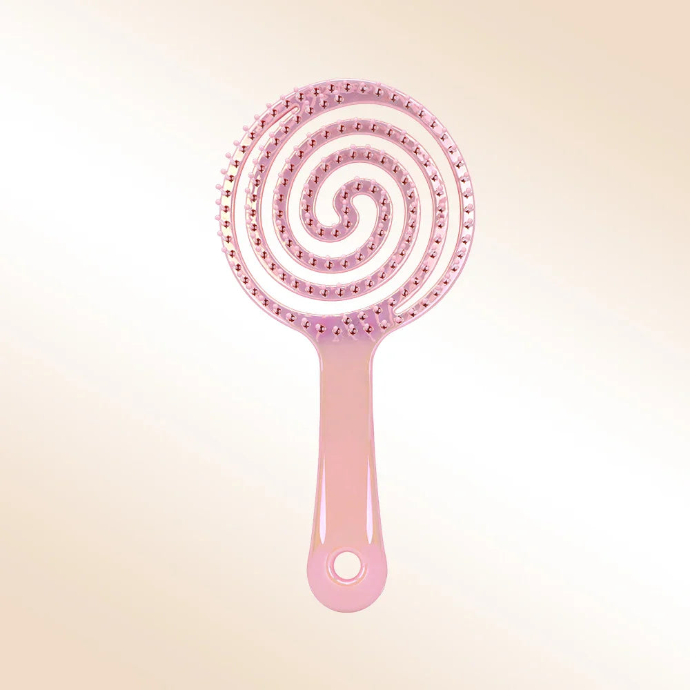 Round Hollow Hair Brush – Detangling, Volume & Scalp Massage