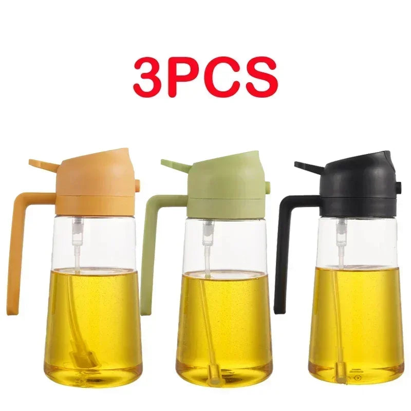 500ml Oil Spray Bottle for Kitchen, Air Fryer, BBQ & Camping