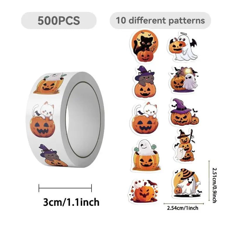 500pcs Animal Reward Stickers for Kids – 16 Patterns, 1 Inch