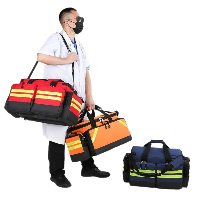 Outdoor 1200D First Aid Kits Waterproof Large Capacity First Aid Shoulder Bag Tear Resistant Oxford Cloth Medical Emergency Kit Peaceful Pleasures Health and Wellness