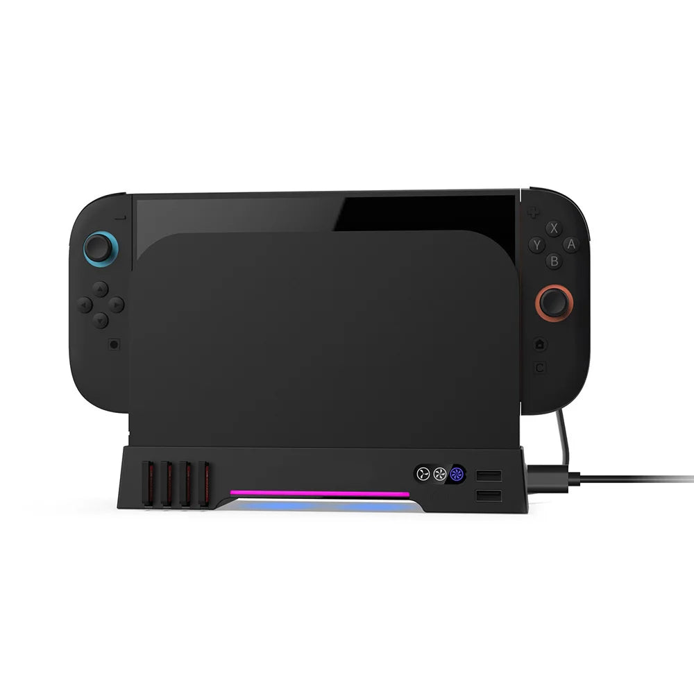Nintendo Switch 2 RGB Cooling Fan HUB Stand & Heat Sink Base