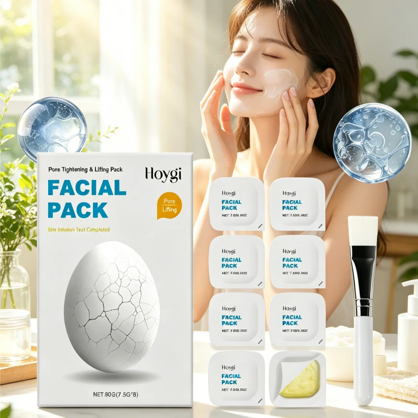 Hoygi Pore Tightening Face Mask – Anti-Aging & Hydrating 8pk