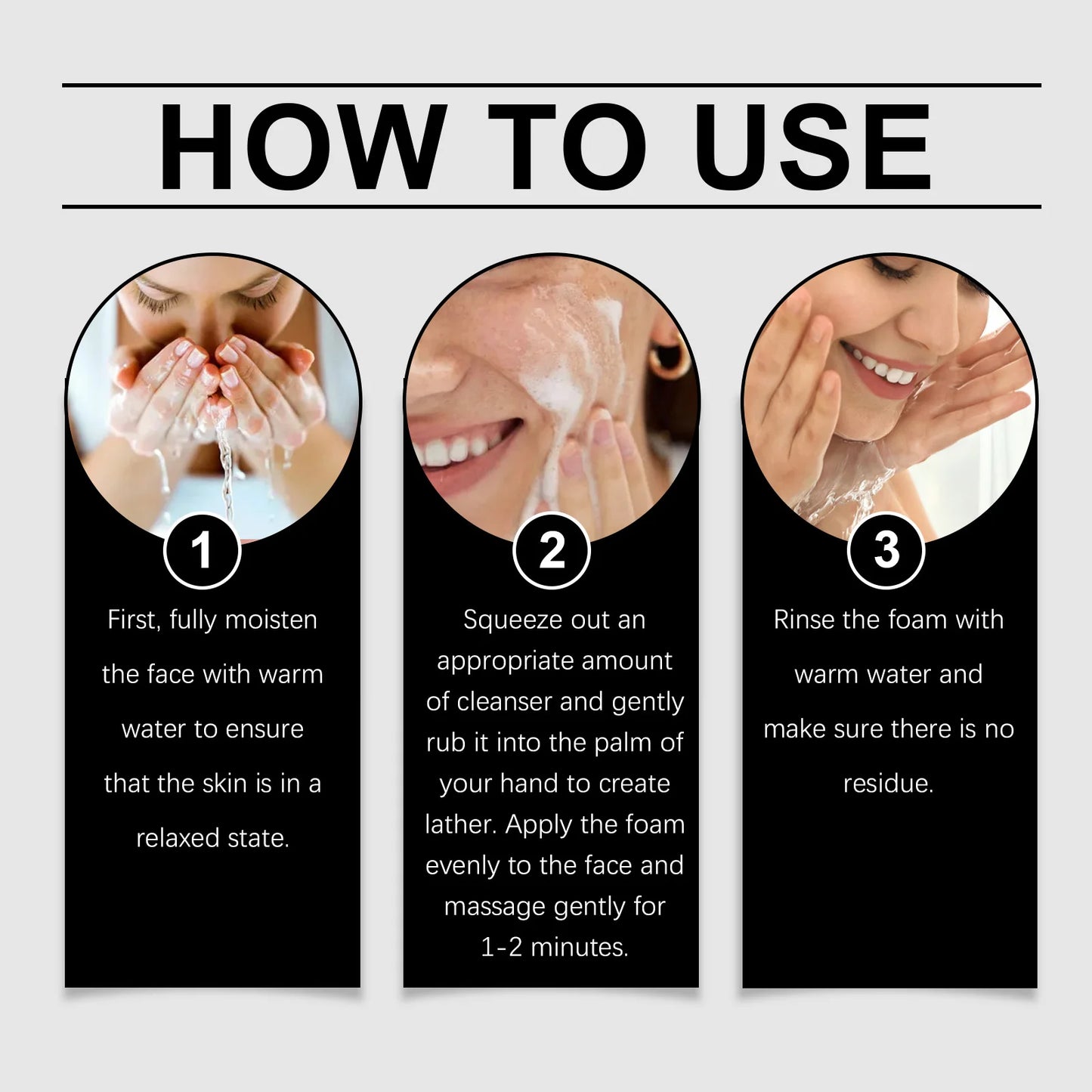 OUHOE 100g Double Cleansing Moisturizing Facial Cleanser