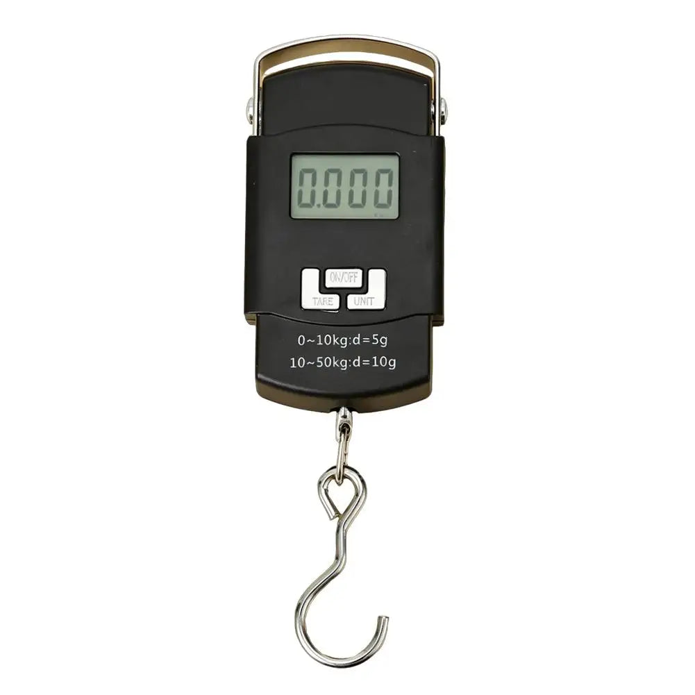 High-precision portable electronic scale household portable mini weighing scale 50kg hook scale food scale （No battery） Peaceful Pleasures Health and Wellness Black