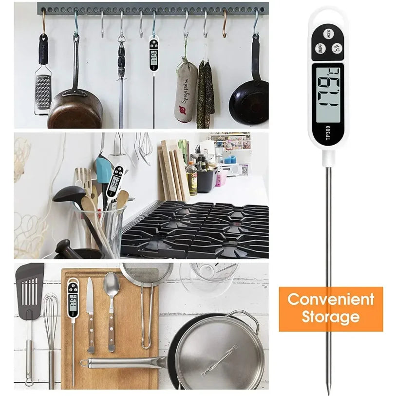 Digital Instant Read Meat Thermometer | BBQ Kitchen Probe