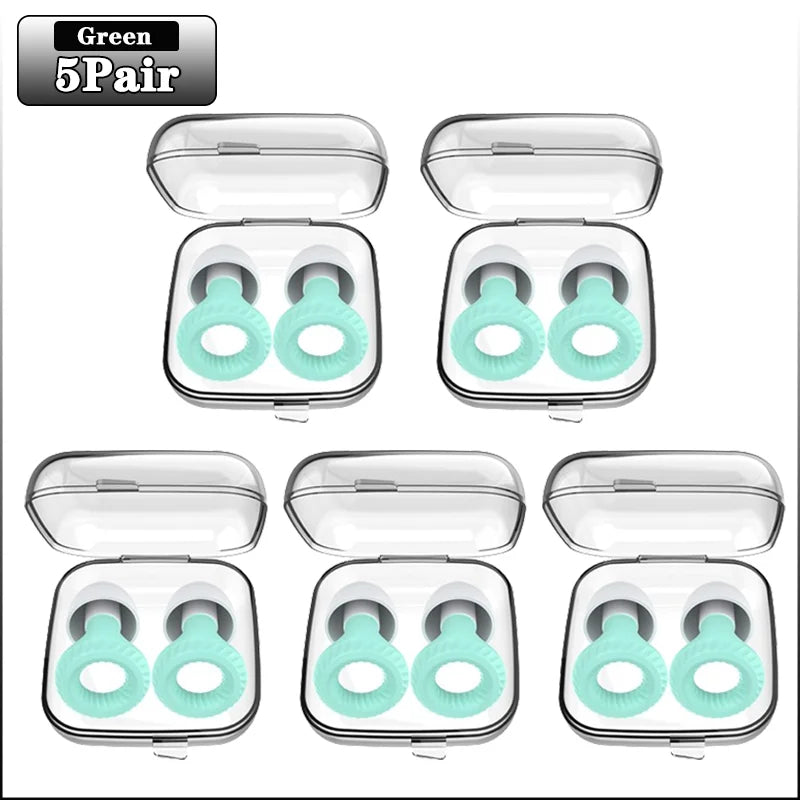 20 Pairs Silicone Noise Blocking Earplugs for Sleep & Study