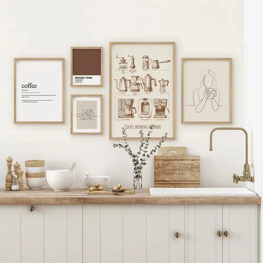 Vintage Coffee Machine Canvas Wall Art | Café Kitchen Decor Canvas Wall Art Peaceful Pleasures Health and Wellness