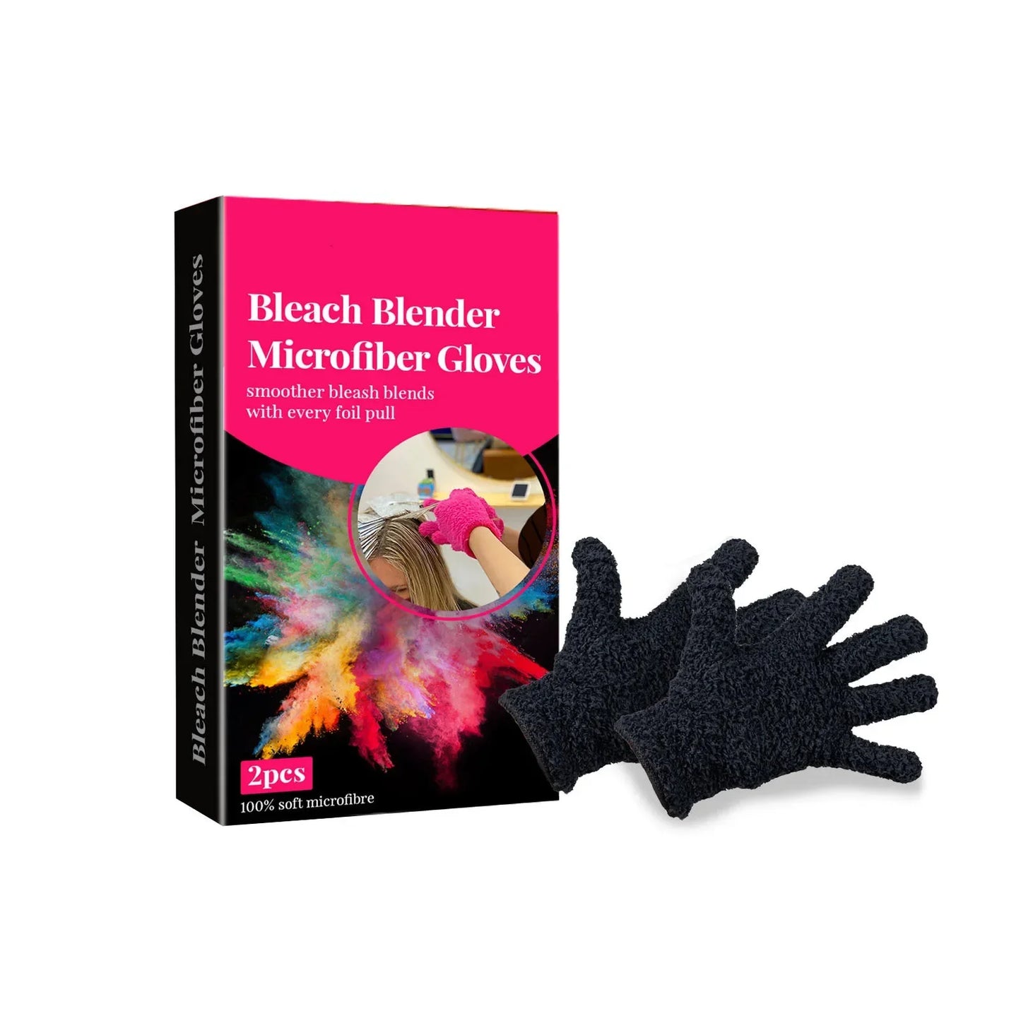 3pairs Heat Resistant Finger Gloves for Hair Straightening, Perming, and Styling, Nylon Salon Hair Care Tools Peaceful Pleasures Health and Wellness 3pairs-Black China Mainland