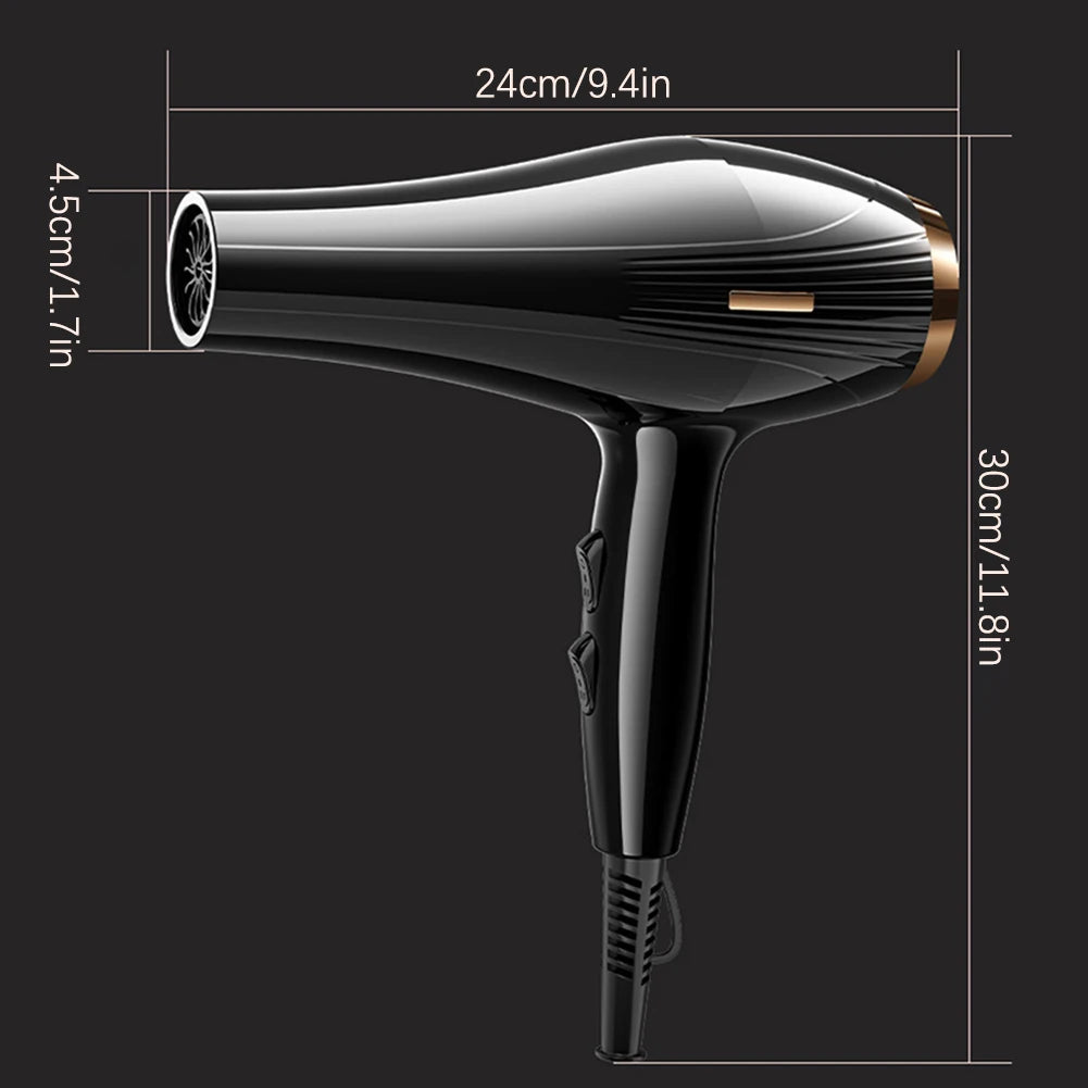 6 In 1 High-Powered Low Noise Hair Dryer Powerful Fast Dry Hot Cold Wind Hair Dryer For Home Travel Hair Styling Peaceful Pleasures Health and Wellness