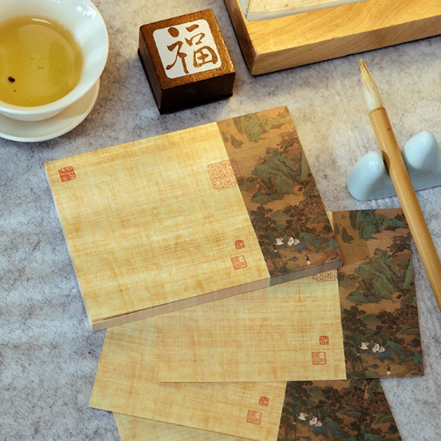 Chinese Painting Style Notes For Journal Decorating 80 Sheets Scenery Notes Oriental Art Diy Decoration Paper For Planner Notes Peaceful Pleasures Health and Wellness