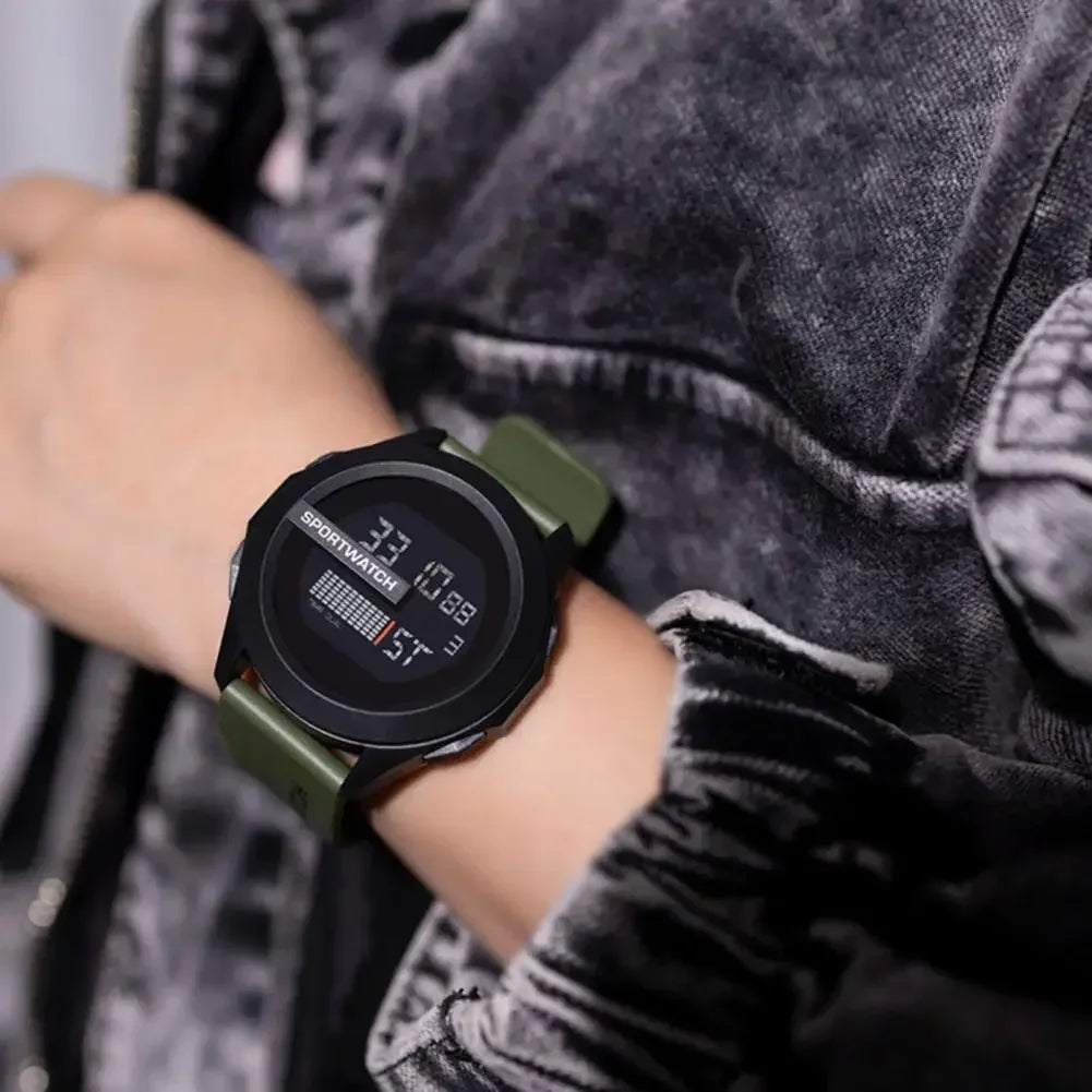 Men's Sports Watches Alarm Clock Multifunction Men LED Digital Watch Waterproof Fitness Sport Electronic Watch for Male Clock Peaceful Pleasures Health and Wellness