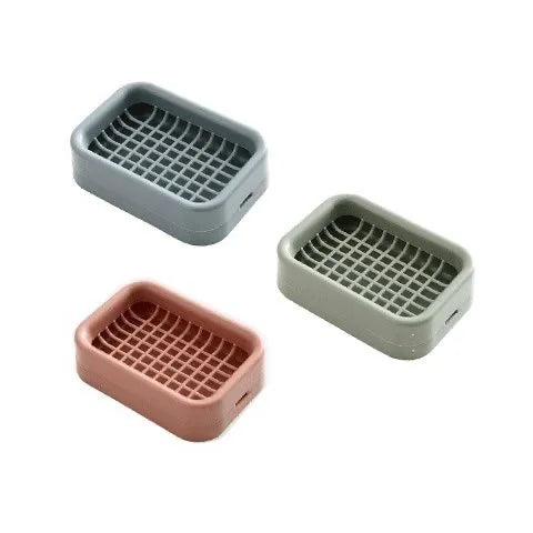 Home and daily necessities double-layer draining soap box, bathroom soap rack, soap drainage rack, bathroom storage small box Peaceful Pleasures Health and Wellness 1PC Random color