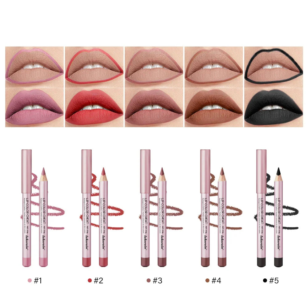 Waterproof Long-Lasting Lip Liner Pencil – Moisturizing