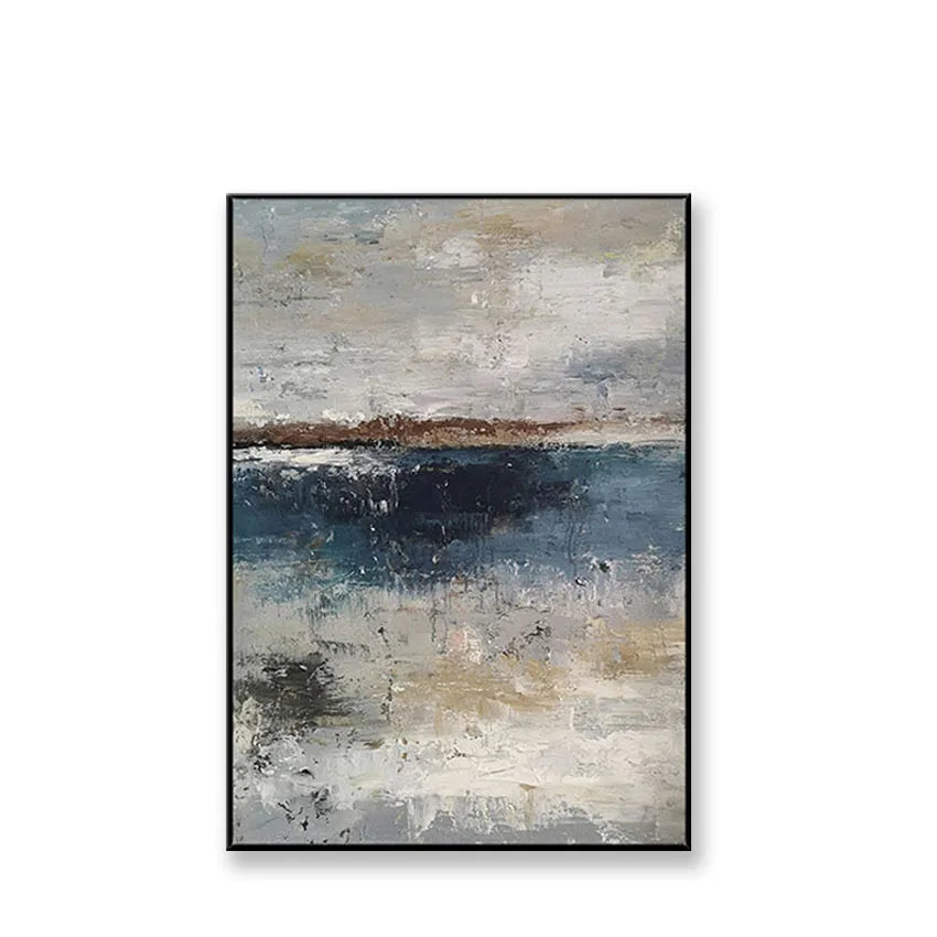 Abstract Art Hand Drawn Canvas Oil Painting Premium Acrylic Hanging Poster Interior Wall Decor Large Size Mural For Living Room Peaceful Pleasures Health and Wellness