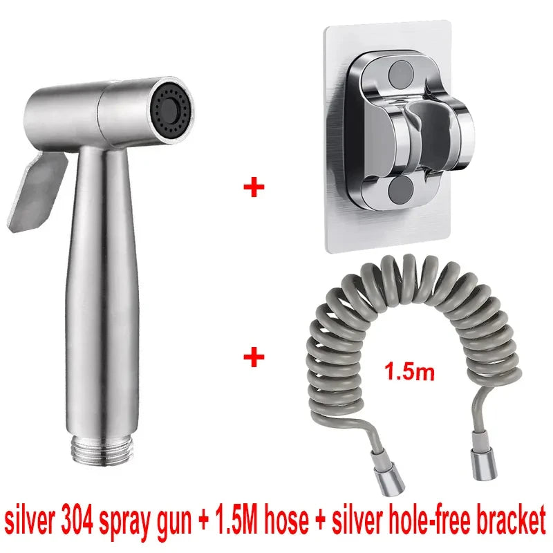 Handheld Bidet Sprayer Set | 304 Stainless Steel Toilet Sprayer