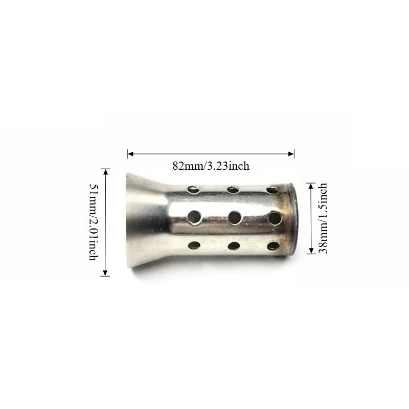51mm Inlet Motorcycle Exhaust Muffler Adjustable DB Killer Silencer Noise Sound Eliminator motorcycle Peaceful Pleasures Health and Wellness