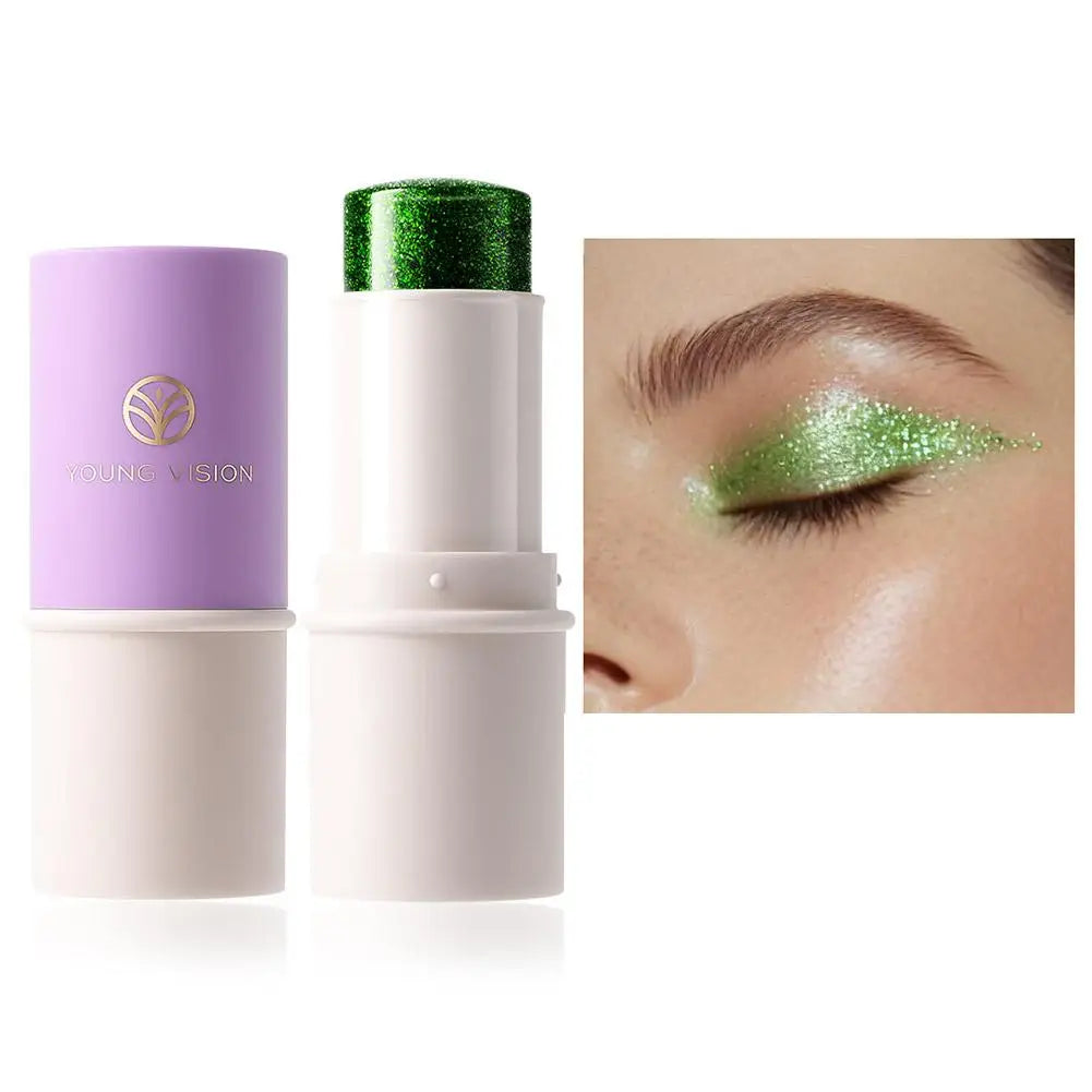 Holographic Body Glitter Stick – Face, Hair & Body Shimmer Peaceful Pleasures Health and Wellness 06 green