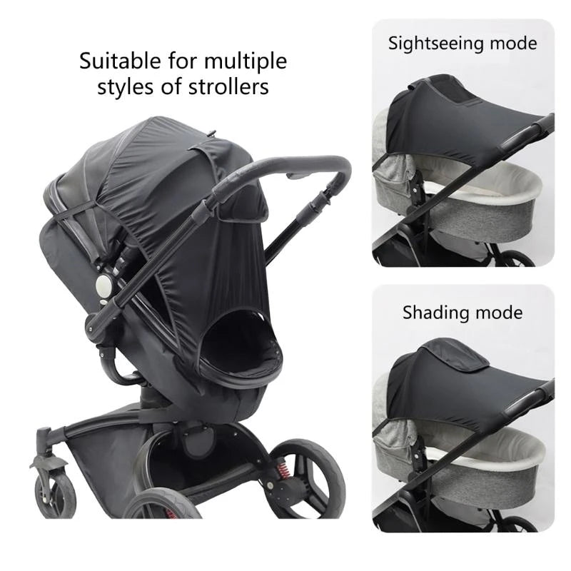 Baby Stroller Sun Shade Cover UPF 50+ | Adjustable Canopy