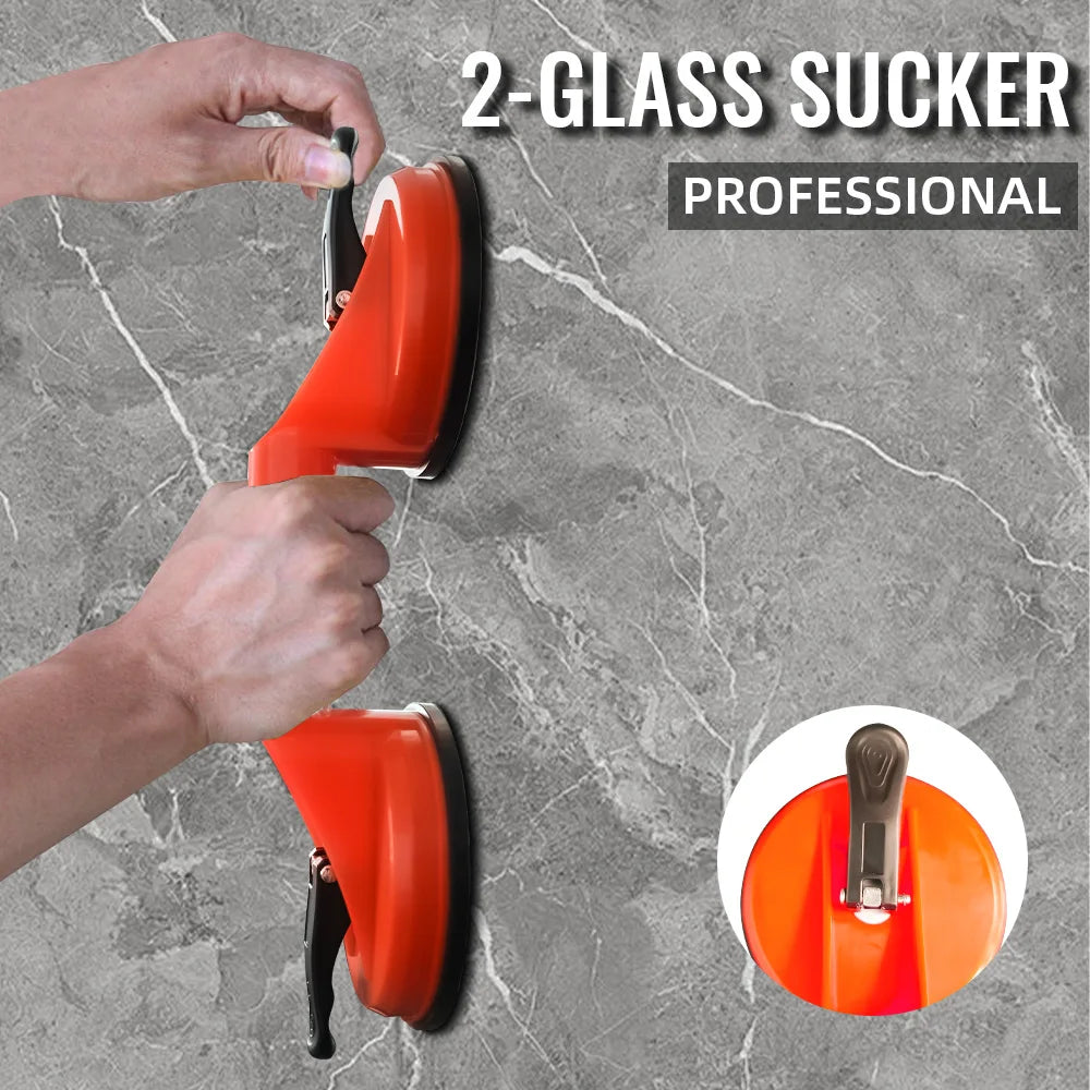 Glass Lifting Suction Cups Heavy Duty Vacuum ABS Handle Holder for Lift Floor Tile Auto Car Windshield Repair Hand Tools Peaceful Pleasures Health and Wellness