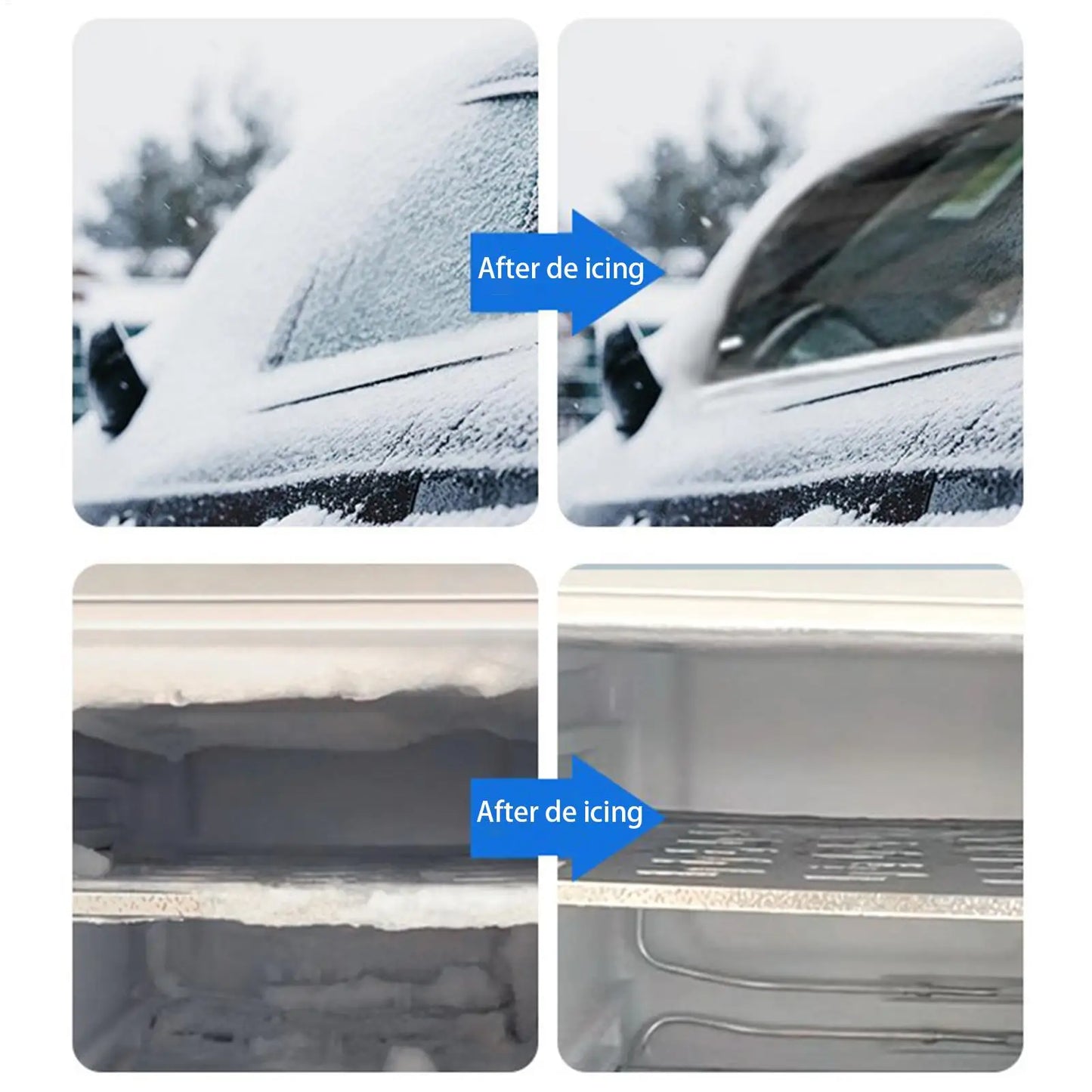 120ml Defrosting Spray & Shovel – Fridge, Freezer, Windshield