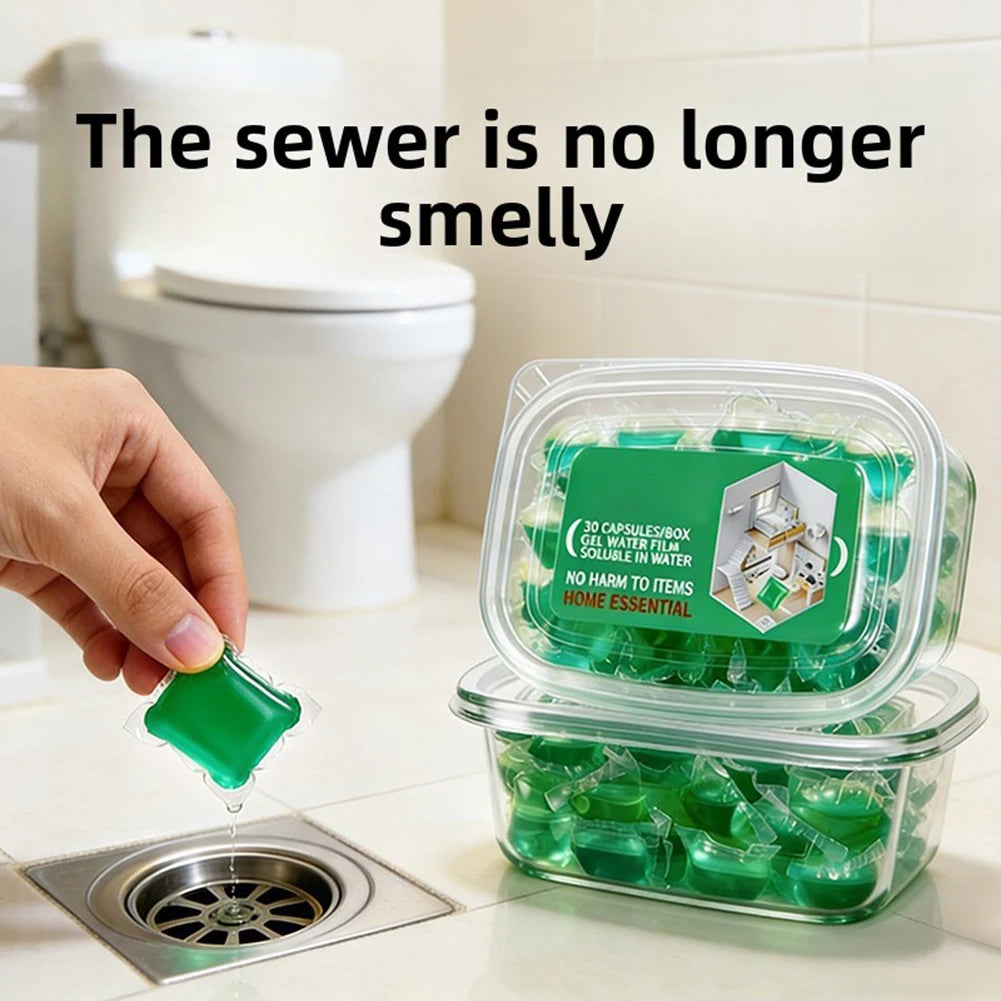 Gel Odor-Eliminator,Disposal Cleaner Deodorizer,Odor Removal Sewer Cleaner Scented Gel,Cleaning Gel Soluble In Water,for Kitchen Peaceful Pleasures Health and Wellness