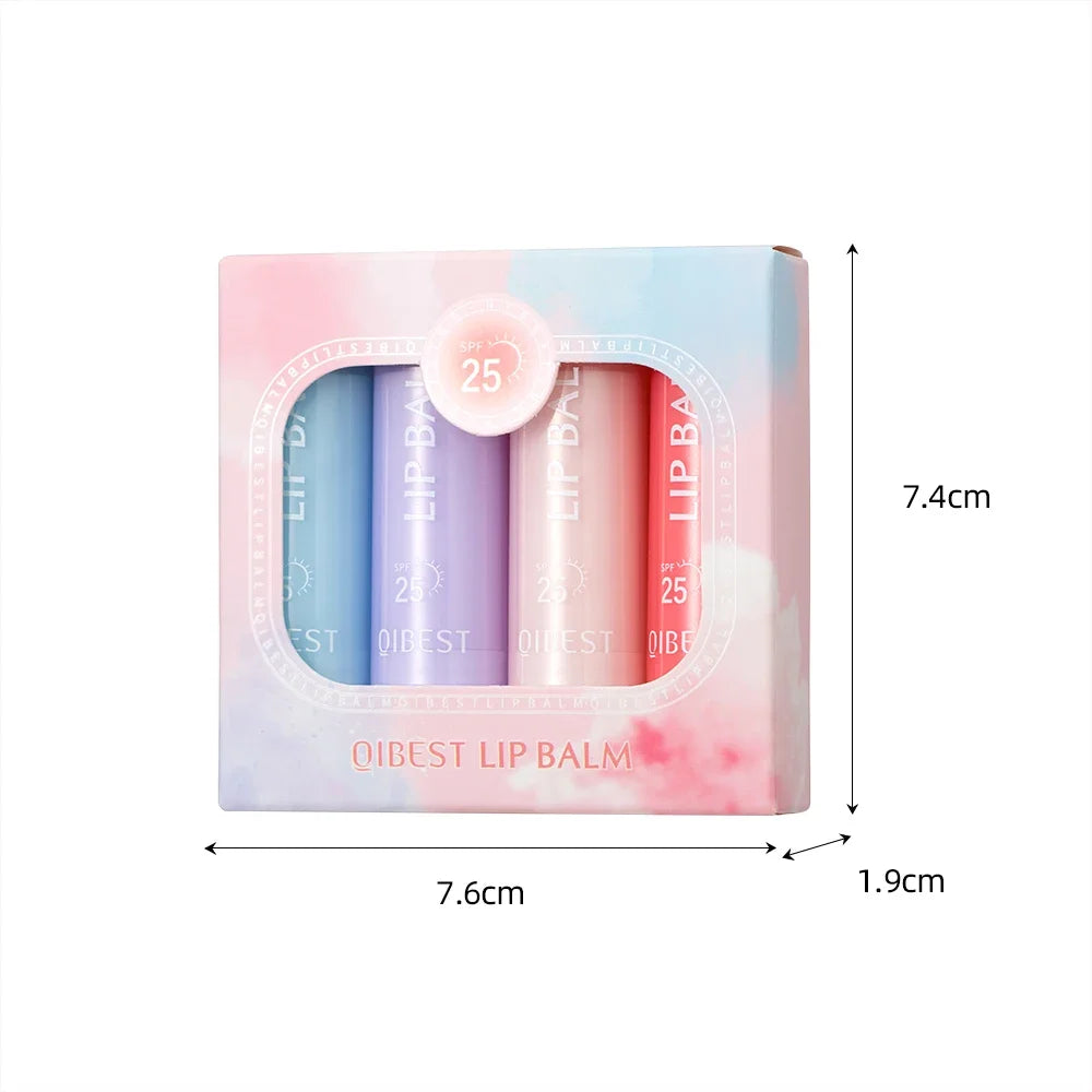 QIBEST Moisturizing Lip Balm Makeup Sets Original Lip Oil Gloss Care Benetitnt For Lips Plumping Nourishing Daily Care Lipgloss Peaceful Pleasures Health and Wellness