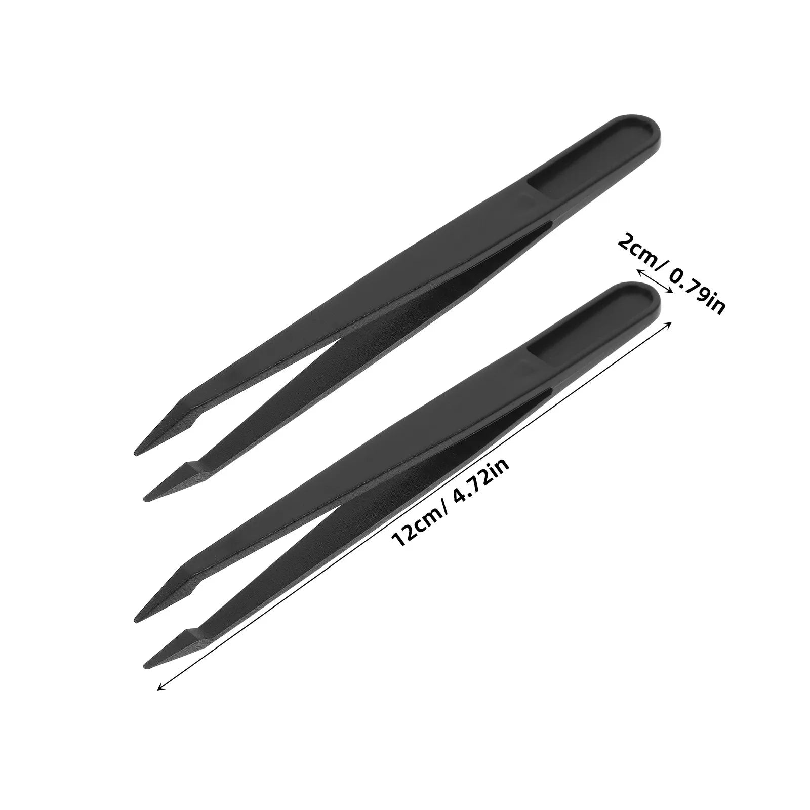 10Pcs Pointed Tip Industrial Tweezers Heavy Duty Plastic Craft Tweezers Comfortable Grip Precision Handling for DIY Electronics Peaceful Pleasures Health and Wellness