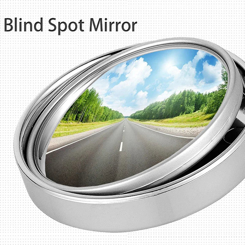2-Pack 75mm Convex Blind Spot Mirror Stick-On Wide Angle Car