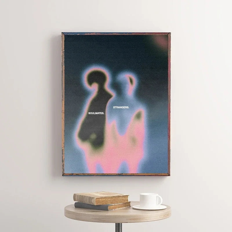 Abstract Hazy Beauty Canvas Poster | Vintage Wall Art Print Canvas Wall Art Peaceful Pleasures Health and Wellness
