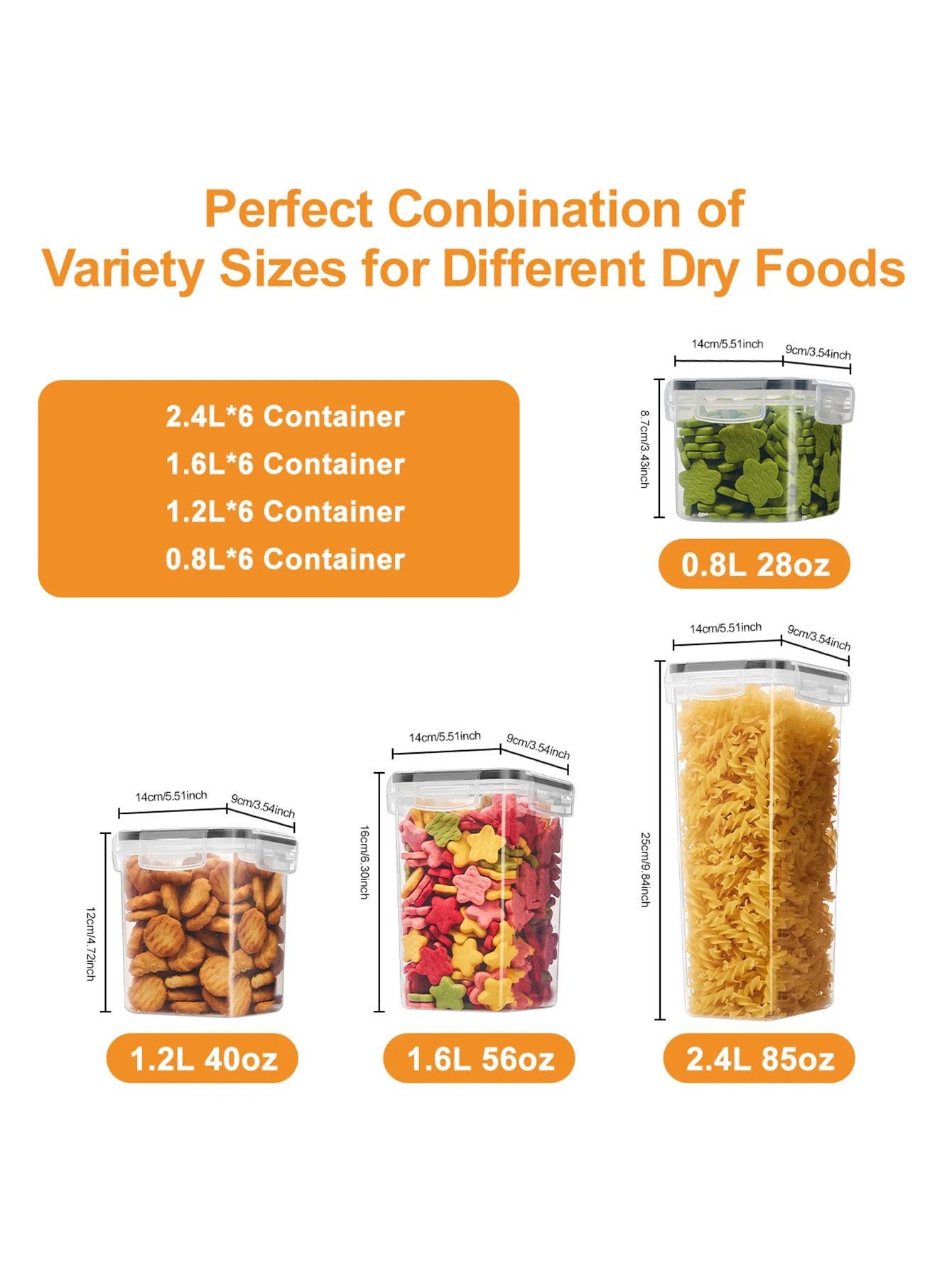 24pcs Airtight Food Storage Containers with Labels Peaceful Pleasures Health and Wellness