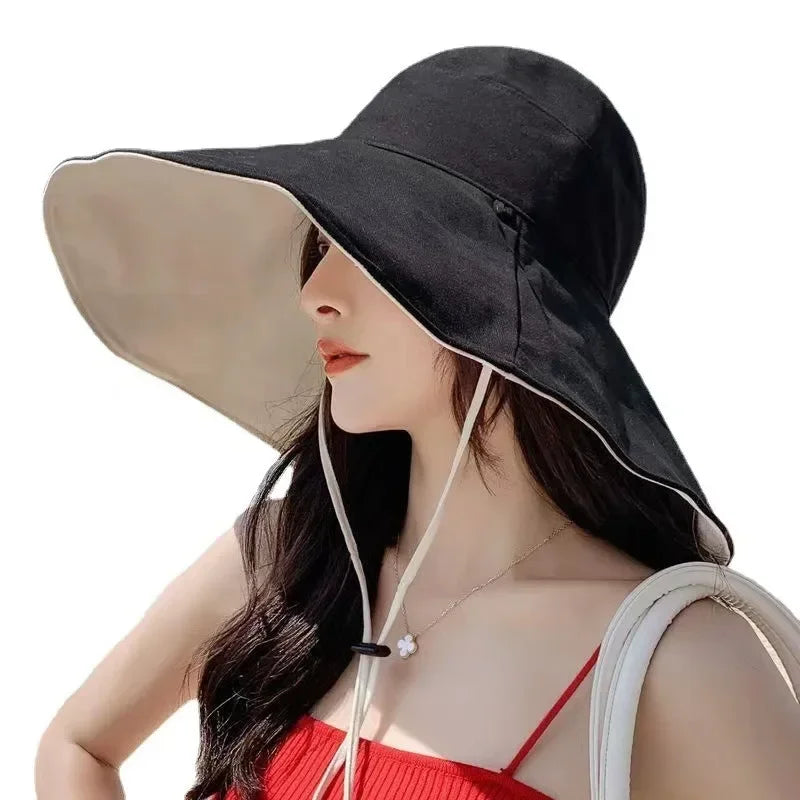 Women's Wide Brim UPF 50+ Sun Hat | Foldable Beach Hiking