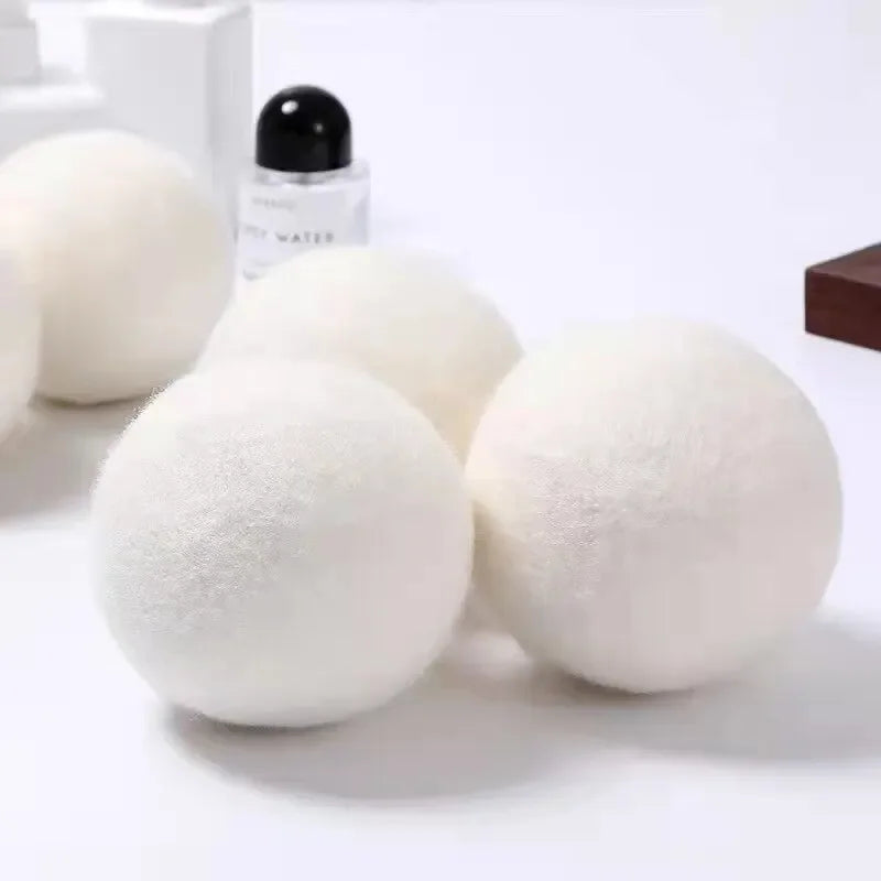 Natural Wool Dryer Balls – Reusable Laundry Fabric Softener