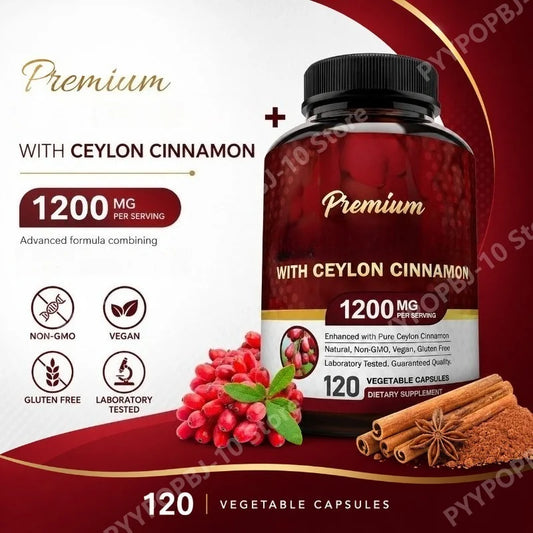 Ceylon Cinnamon Capsules | True Cinnamomum Verum | 120ct Herbal Supplement Peaceful Pleasures Health and Wellness