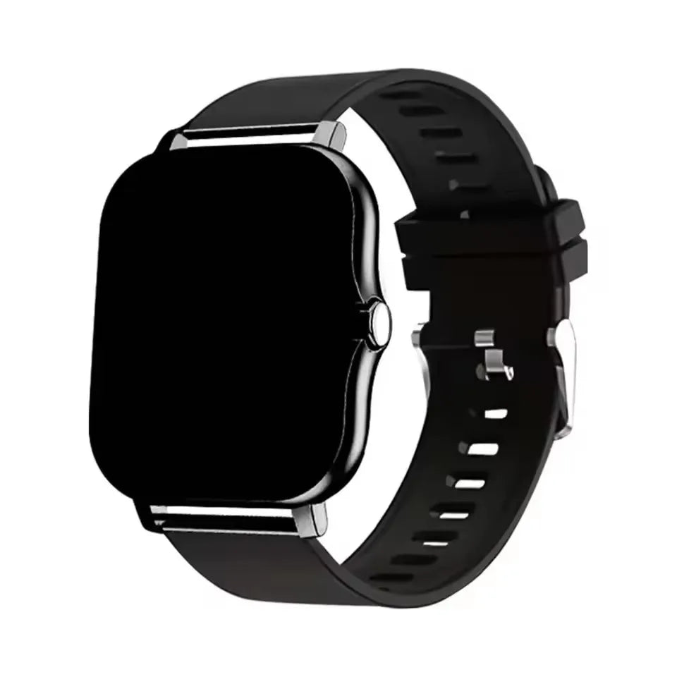2025 New Smart Watch GPS Tracking Bluetooth Talk Full Touch Screen Heart Rate Monitor Sports Fitness Smart Watch Men Women Gift Peaceful Pleasures Health and Wellness Black