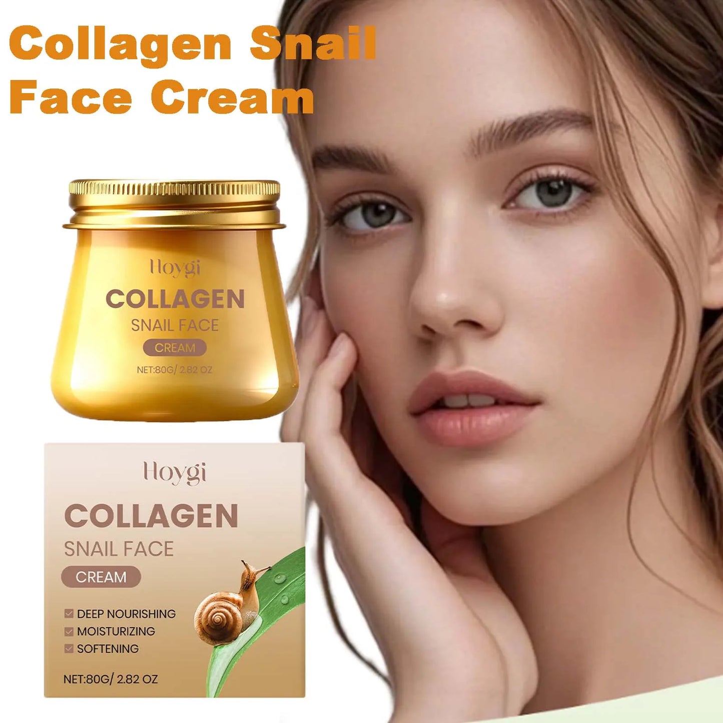 Snail Mucin Collagen Cream – Anti-Wrinkle Firming Moisturizer