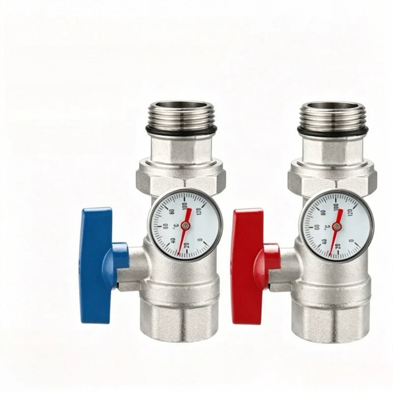 Copper Ball Valve Floor Drain Separator with Pressure Gauge