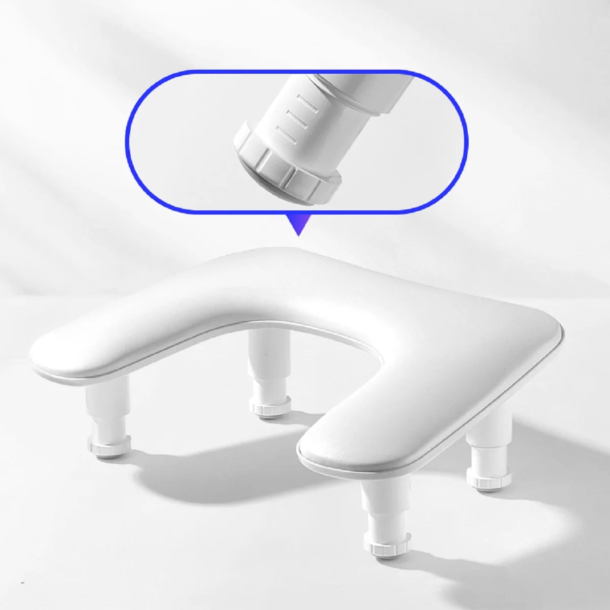 U2 U-shaped Liftable Adjustable Nail Art Hand Pillow PU Leather Detachable Stand Tilt Design Hand Pillow Nail Pad Manicure Table Peaceful Pleasures Health and Wellness