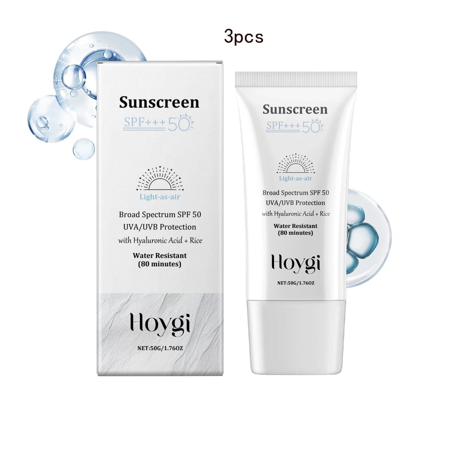 Hoygi SPF 50+ Hyaluronic Facial Sunscreen – Oil Control