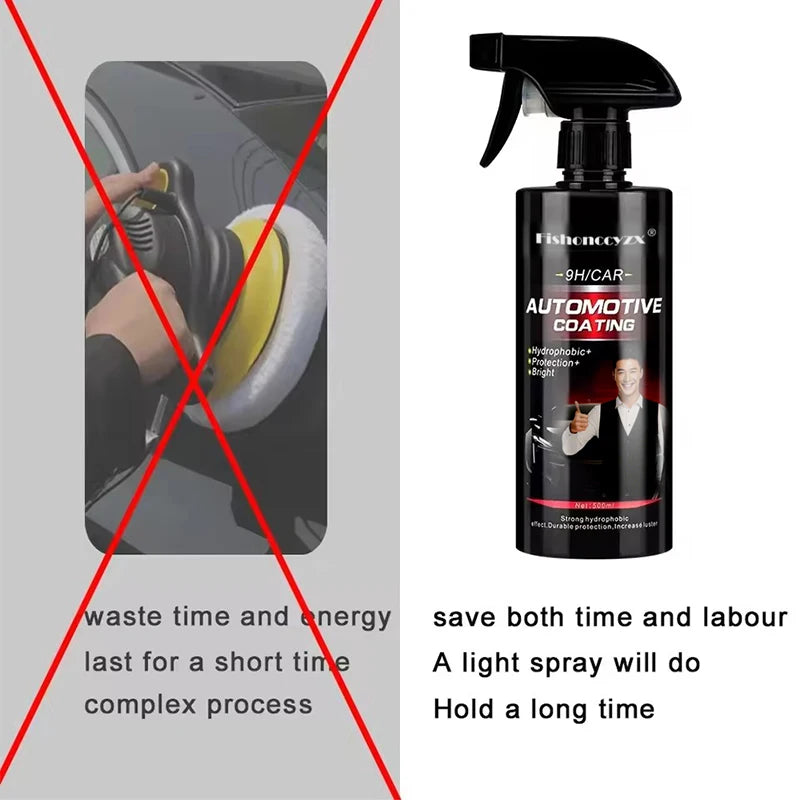 Ceramics for Cars Coating 500ML 9H Nano Liquid Glass Plated Crystal Hydrophobic Waterproof Polishing Paint Hardness Car Polish Peaceful Pleasures Health and Wellness
