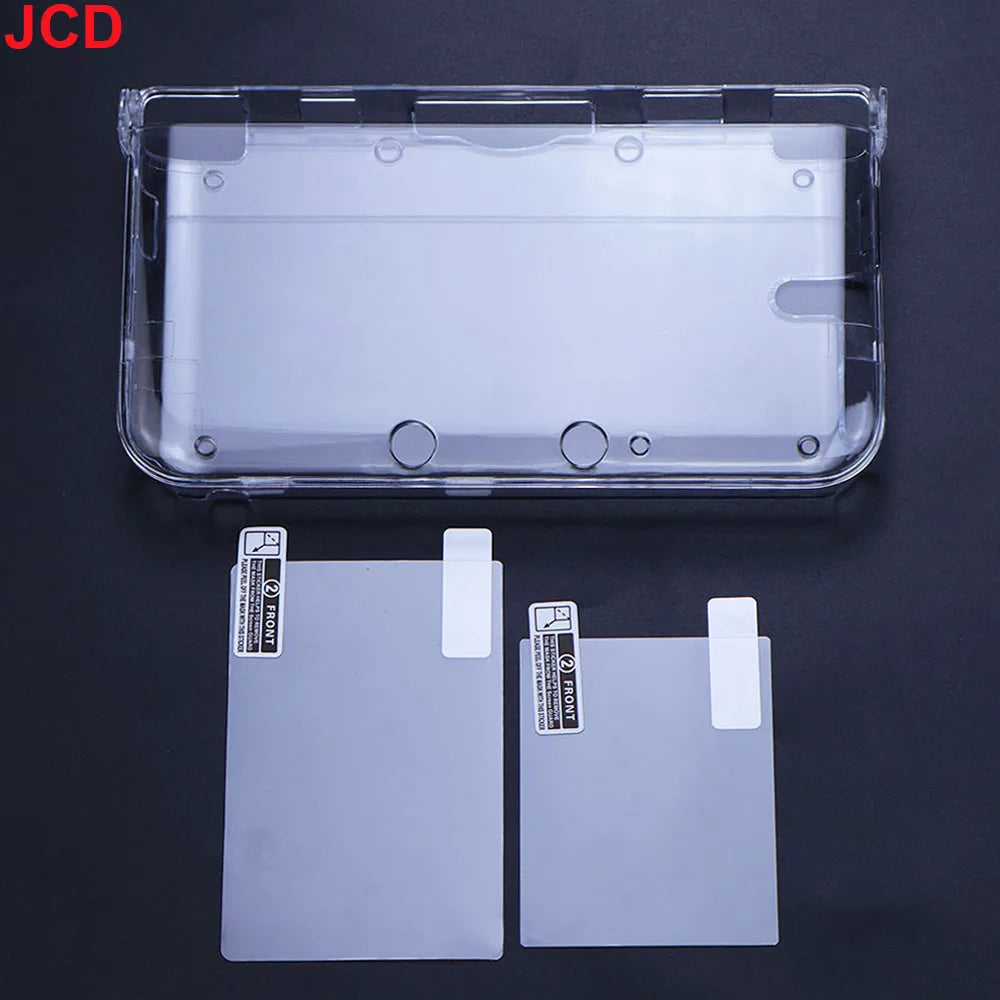 JCD Clear Crystal Case for Nintendo 3DS & New 3DS XL + Screen Film