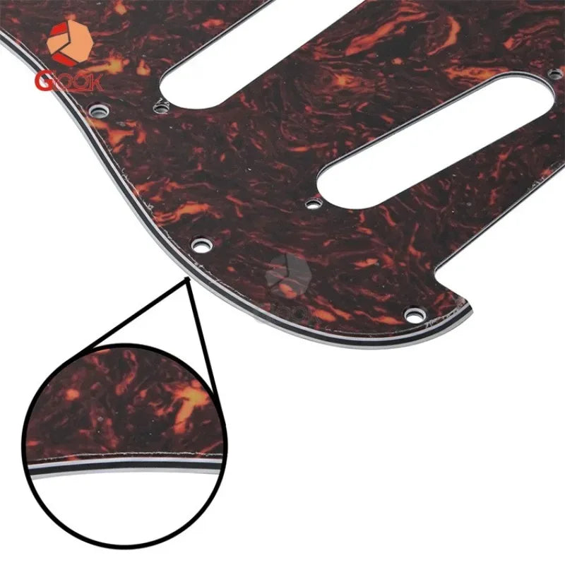 11 Nail Electric Guitar Guard ST SQ Panel Hole Single SSS Meffen