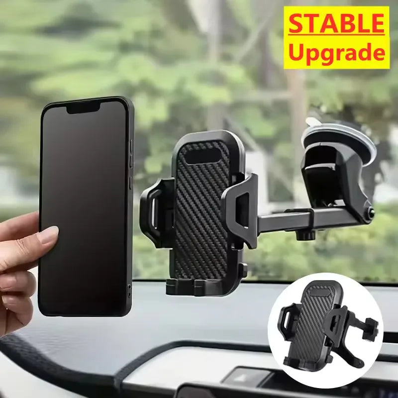 Dashboard Car Phone Holder | Gravity Suction Cup Mount All Phones
