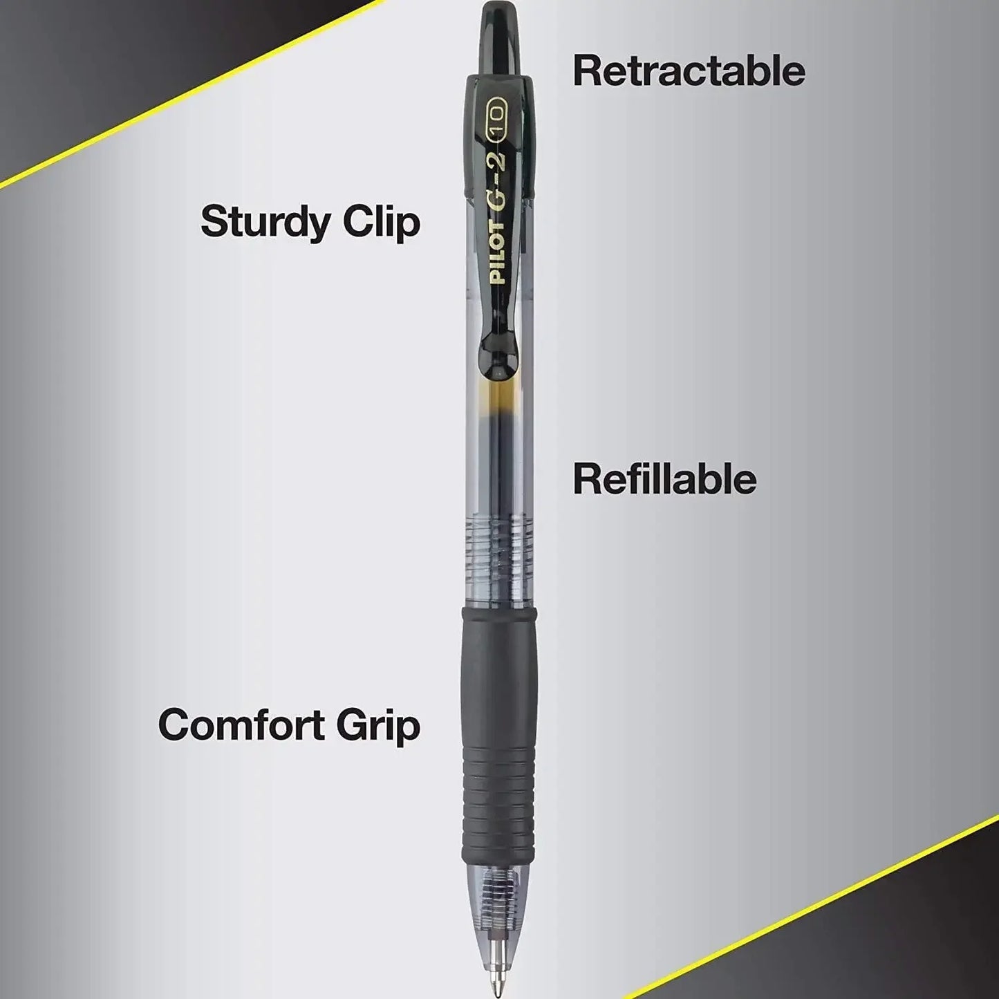 Premium Retractable Gel-Ink Pens, Bold 1.0mm Point, Assorted Colors, 14-Pack for School and Office Peaceful Pleasures Health and Wellness