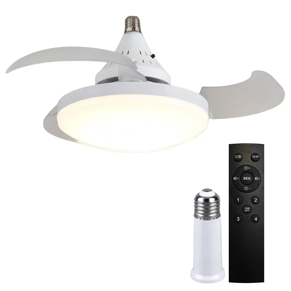 LED Ceiling Fan with Remote – Invisible Blade Design Home Appliances Peaceful Pleasures Health and Wellness B United States