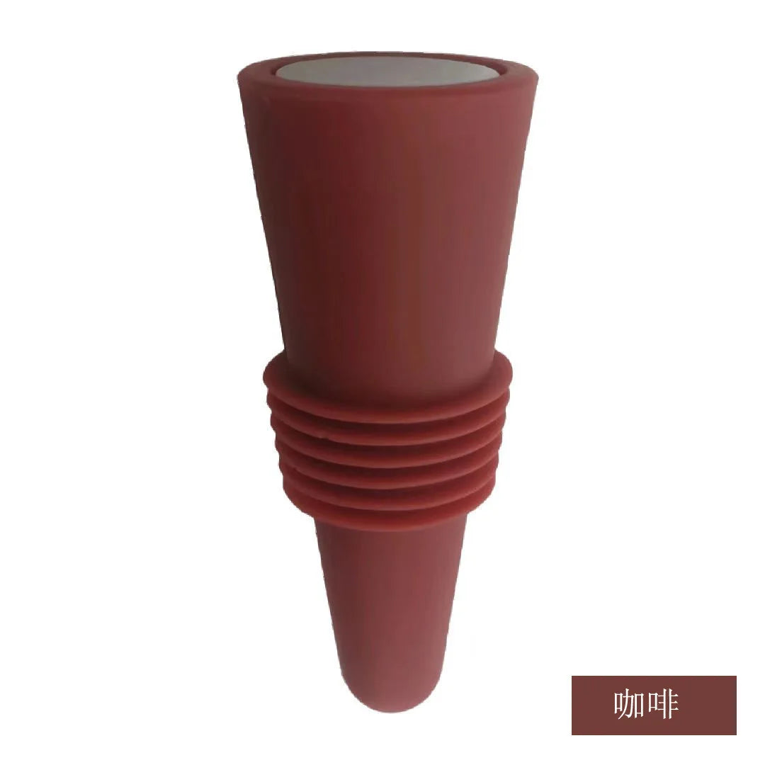 1PC Wine Stoppers Beverage Bottle Sealer Soft Silicone Wine Bottle Stoppers Corks with Grip Top for Keeping Wine Champagne Fresh Peaceful Pleasures Health and Wellness Coffee