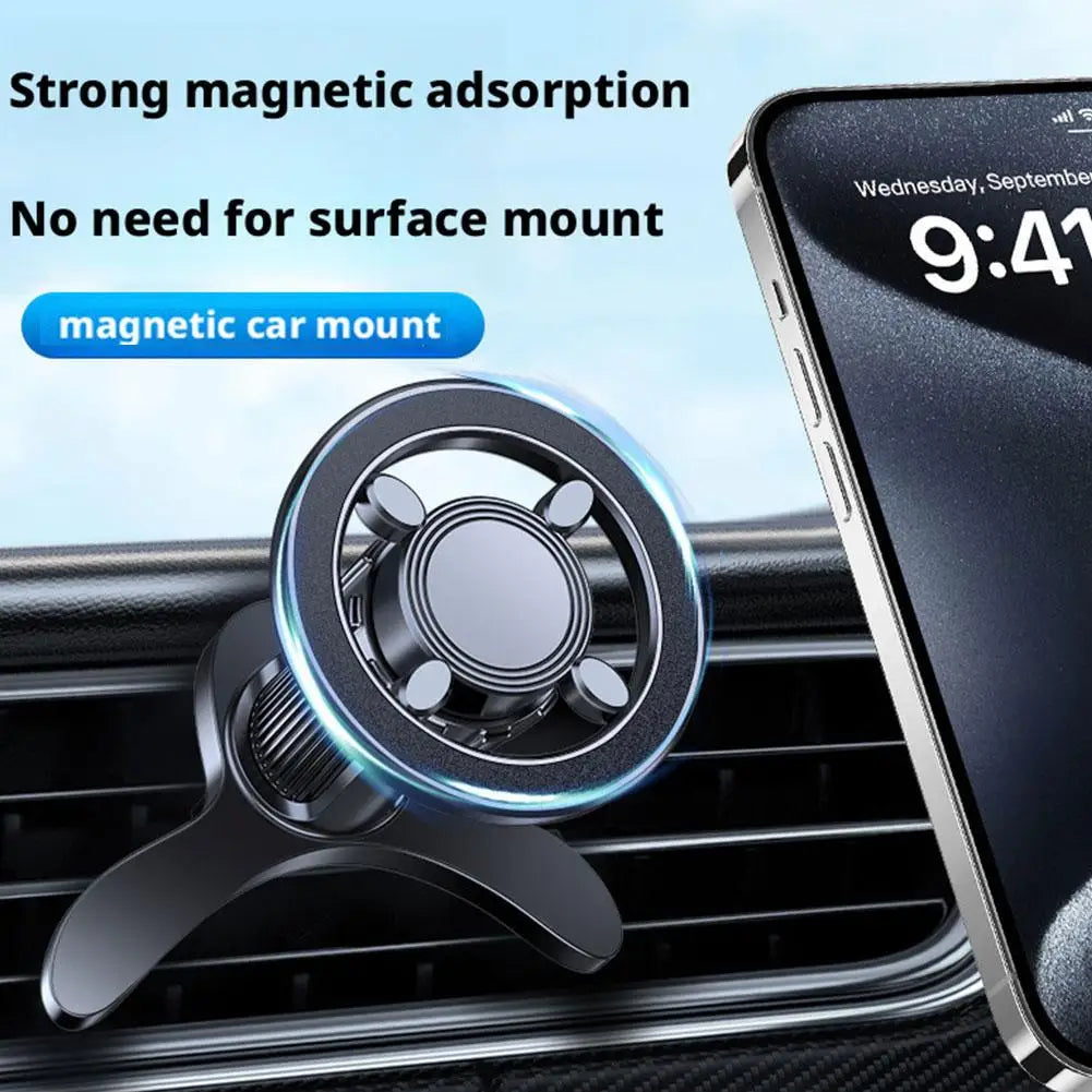 Magnetic Car Phone Holder Stand For Magsafe Car Mount Support GPS Mobile Bracket In Car For IPhone 15 14 13 12 Samsung Xiaomi Peaceful Pleasures Health and Wellness