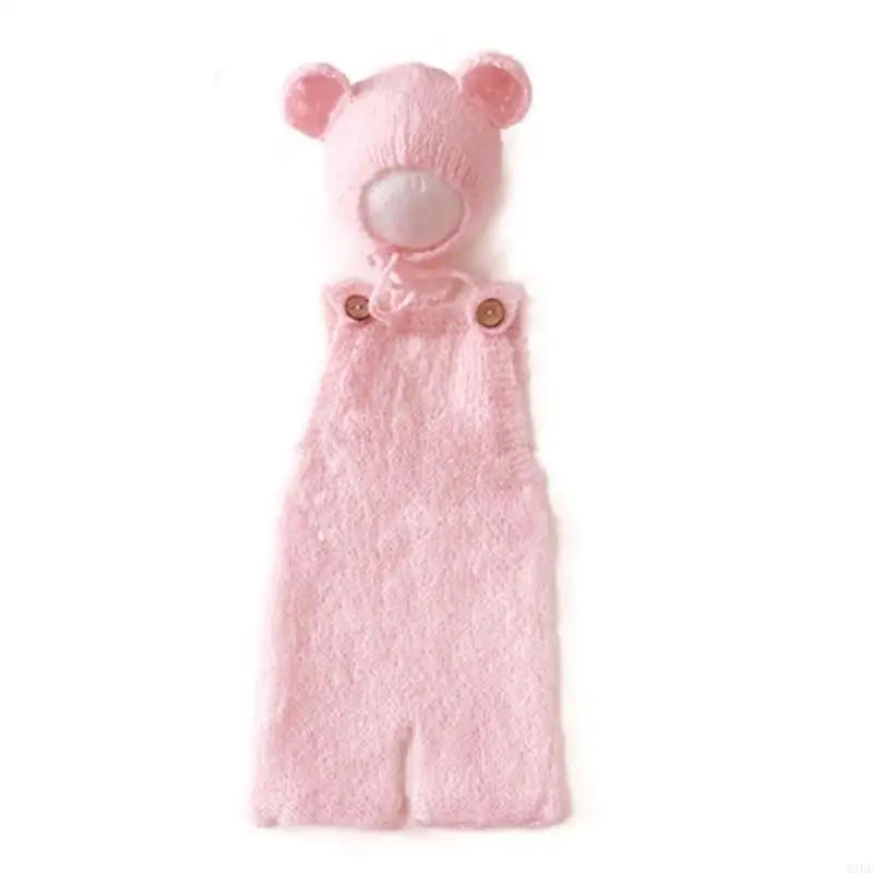 Newborn Photography Props | Mohair Baby Outfit Set 0–1 Month